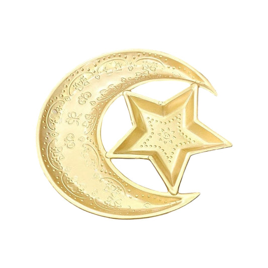 Star and Crescent Gold Plastic Plate