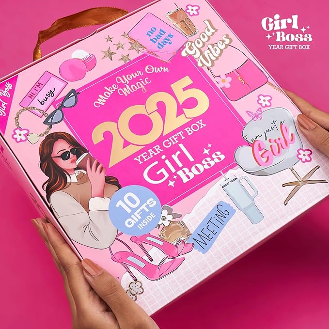 2025 Girl Agenda in Unique Box with 10 Different Cool Gifts