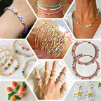 24 Colors 24000 PCS Glass Seed Beads for Jewellery Making,