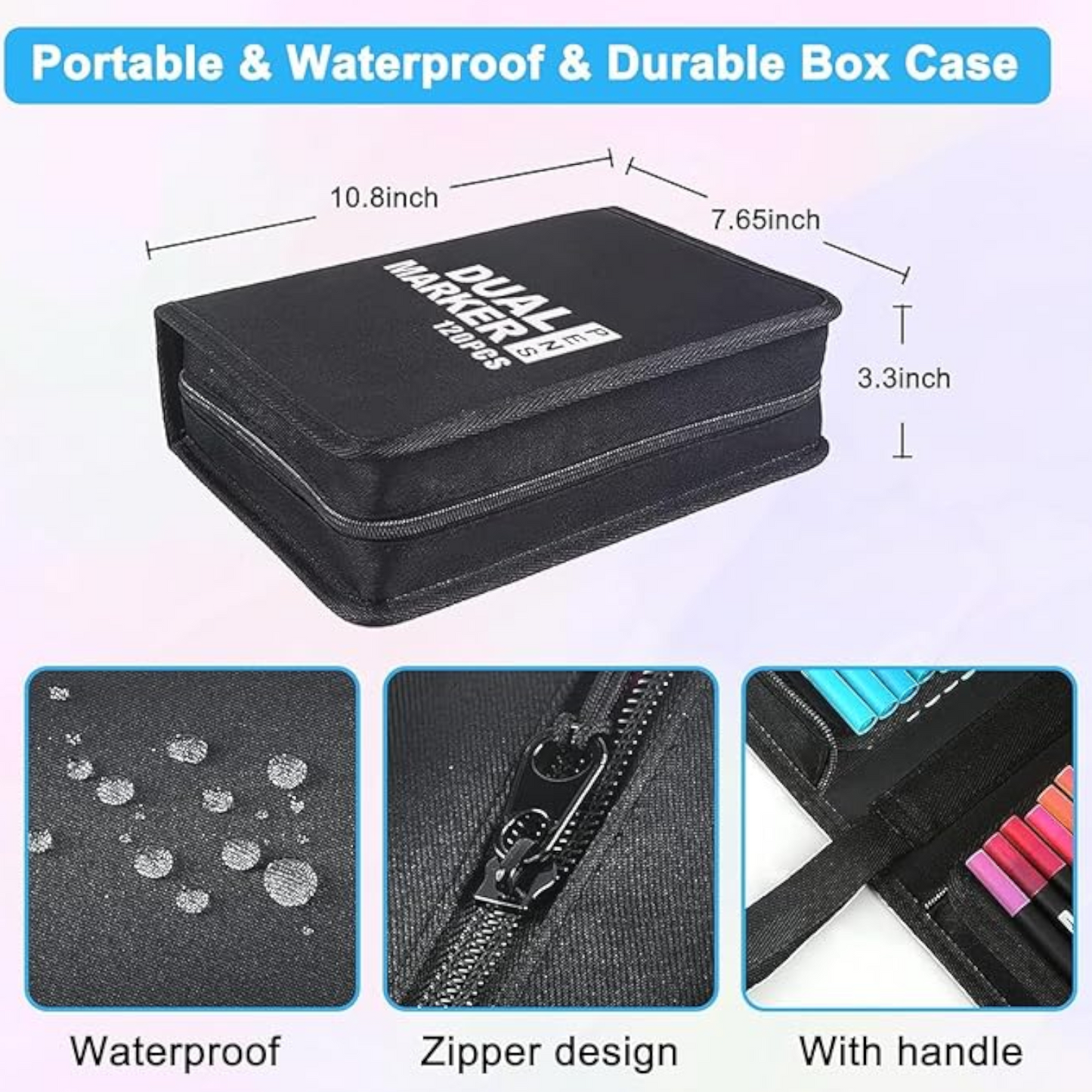 Brush Pens Dual Brush Fine Tip Drawing Pens  Pack of 120