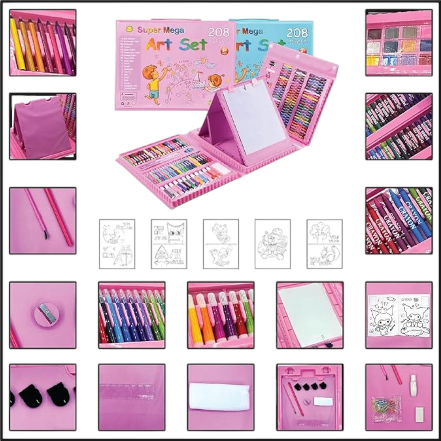208 Pcs Art Drawing Set
