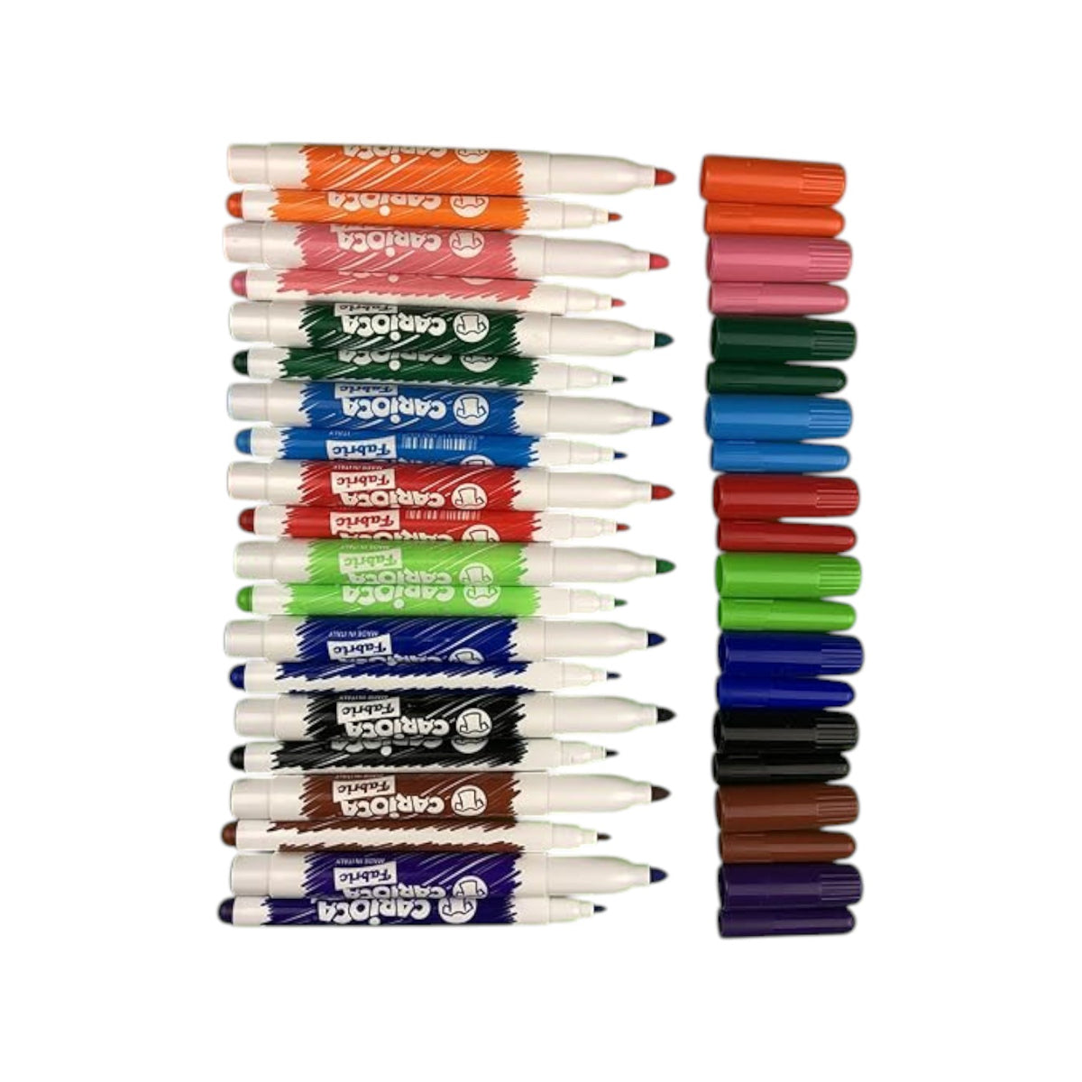 Carioca fabric liner textile t-shirt permanent marker, 6 - 10 - 12 colors