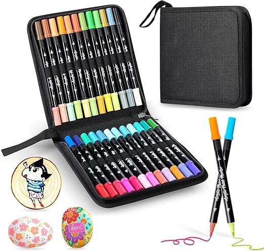 Fine Tip Drawing Pens Water-Based Coloring Markers