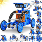 STEM 13-in-1 Solar Robot Building Science Kit Blue