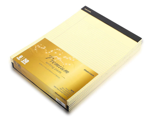 Mintra 8.5x11 Premium Canary - Narrow Rule  - 50 Sheets