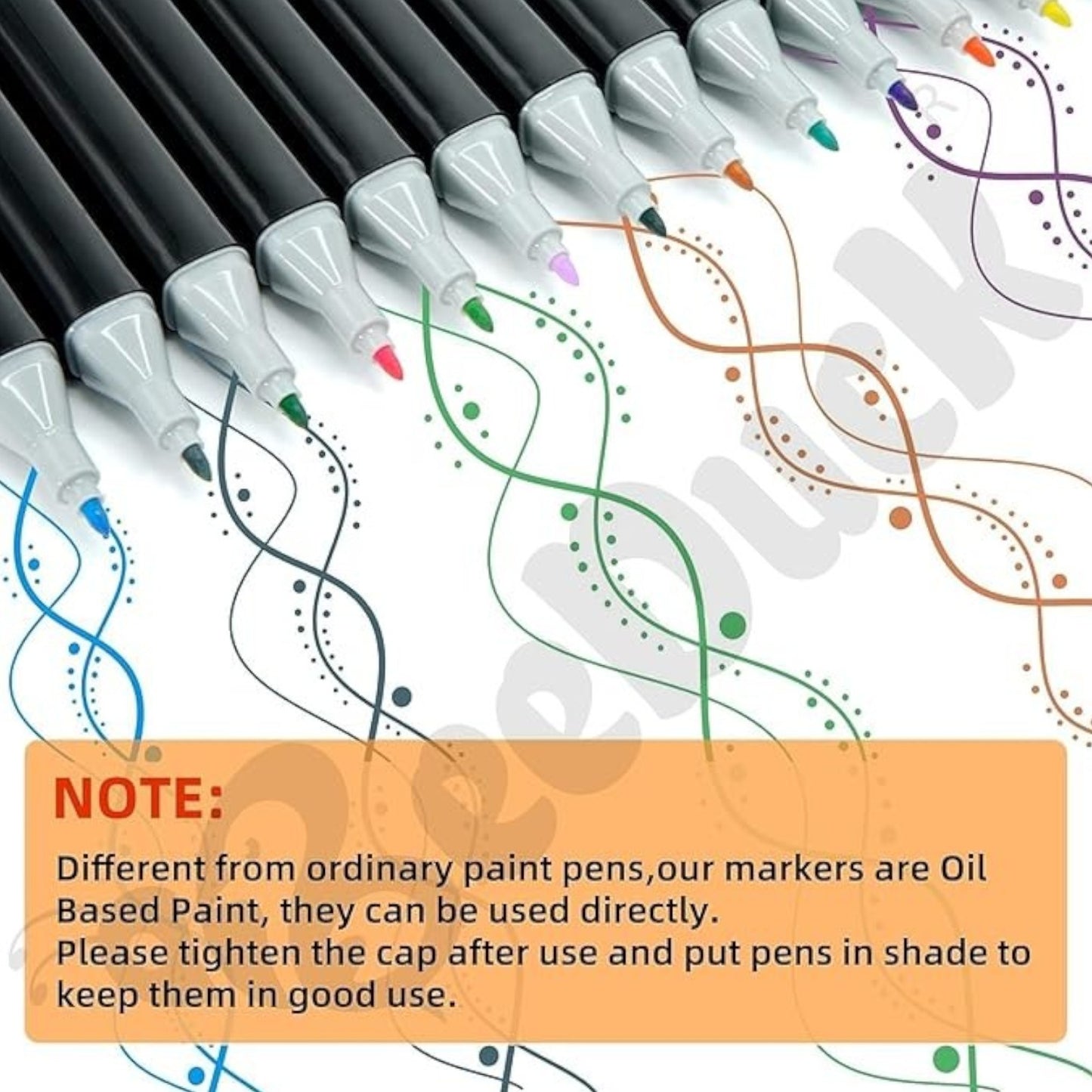 Sketch Pens Set of 24 Colors With Carrying Case, Dual Tip Fine and Broad Chisel