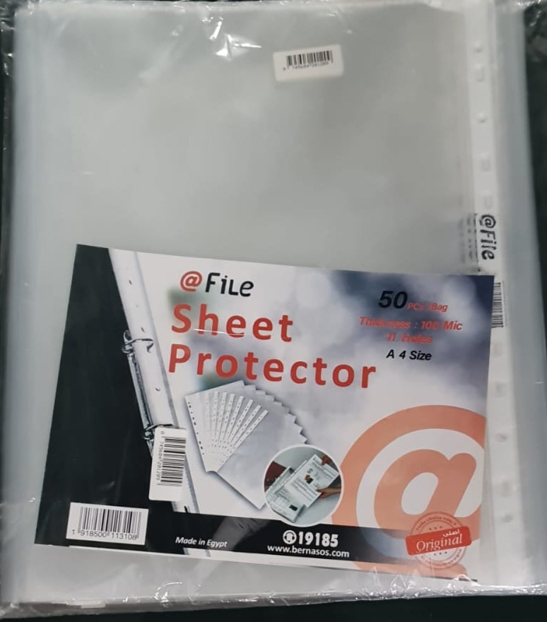 U-Shape File Protector, Transparent, A4 – Elite Stationery El Sahhar