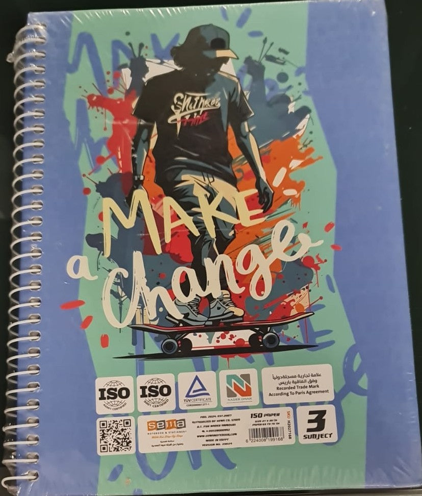 196 Sheets Sema Spiral Hard Cover Notebook 15 * 21 Pink A4