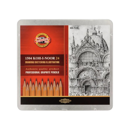 Koh-I-Noor Graphite Pencil 8B-10H 24 pcs.