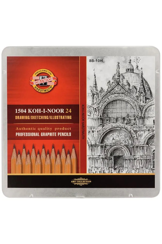 Koh-I-Noor Graphite Pencil 8B-10H 24 pcs.