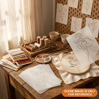 6pcs of Minimalist One Stroke  Floral Line Decoration Combination Templates,