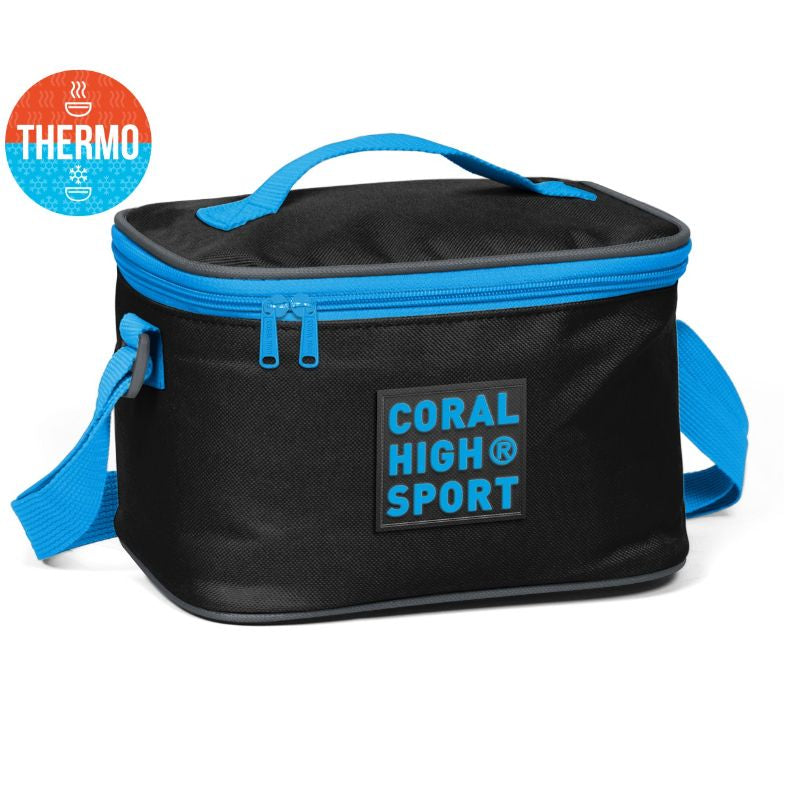 Coral High Sport Thermal Lunch Bag - Navy Blue Neon Orange