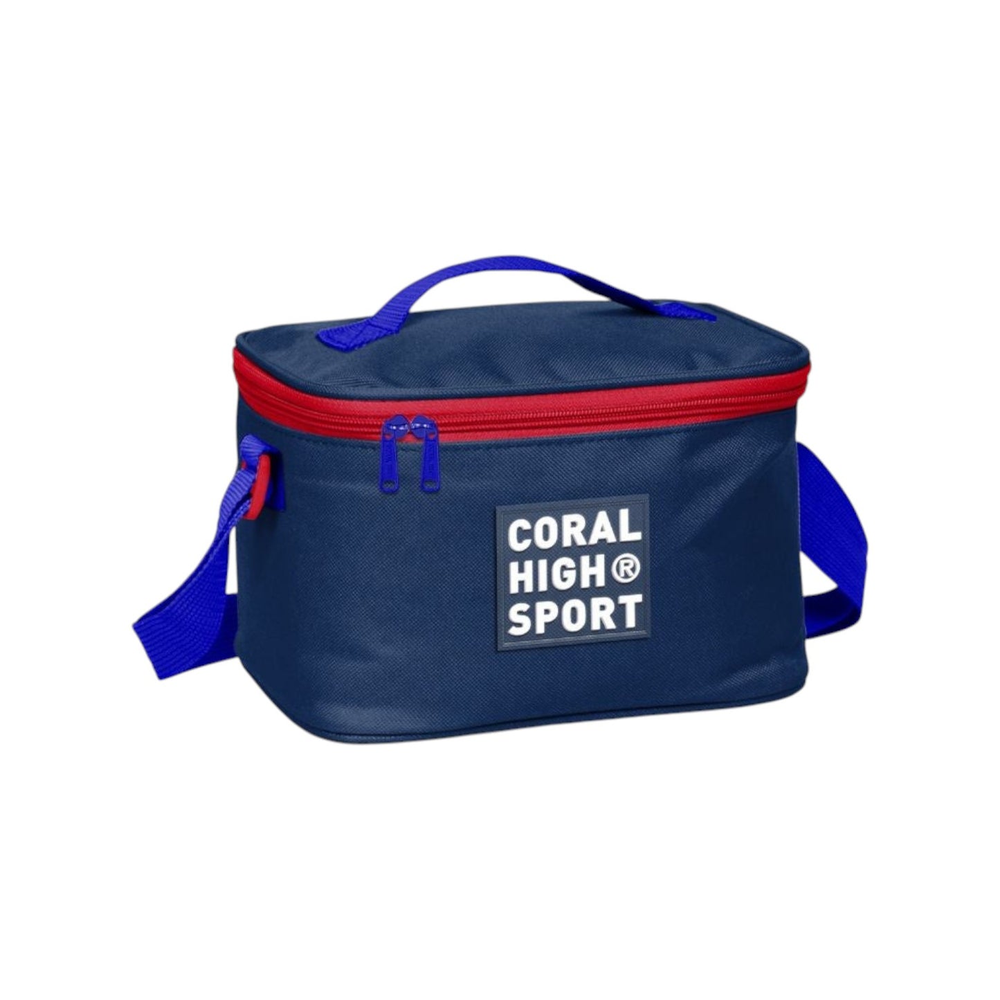 Coral High Sport Thermal Lunch Bag - Navy Blue Neon Orange