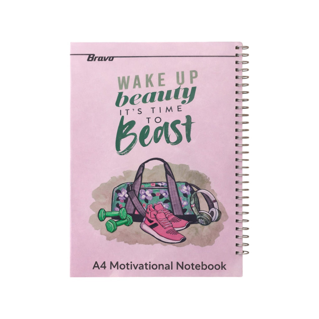 80 Sheets Bravo New Wired Notebook, A4 Large - 3 Subject