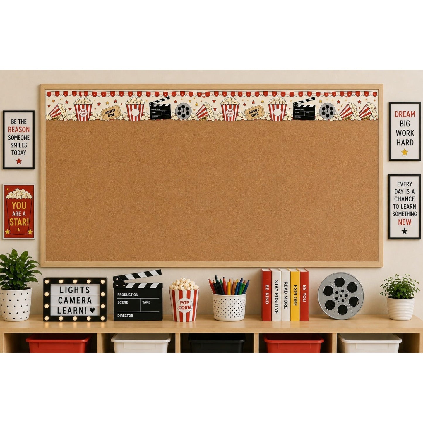 Movie Night Bulletin Board Border - Pack of 12 ( 8 m )