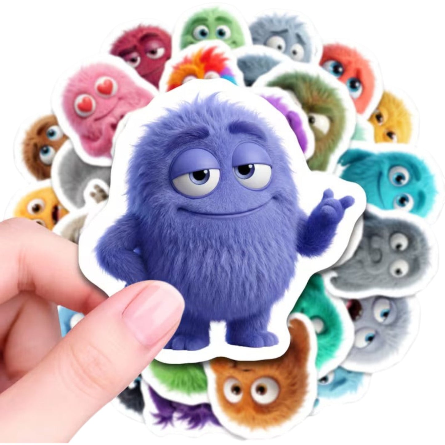 50 pcs Personalized Emotion Monster Cartoon Stickers