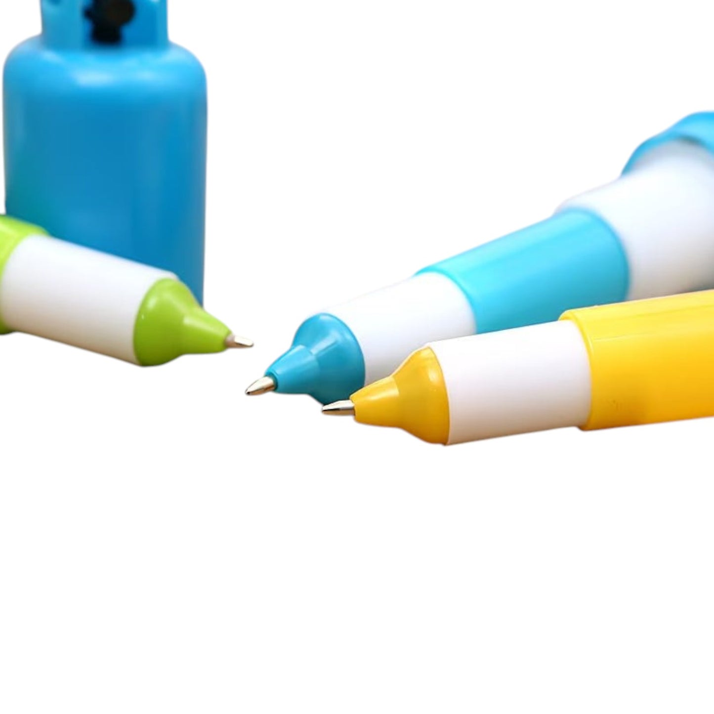 Fun Capsule Shaped Retractable Ballpoint Pen, 0.7mm Blue