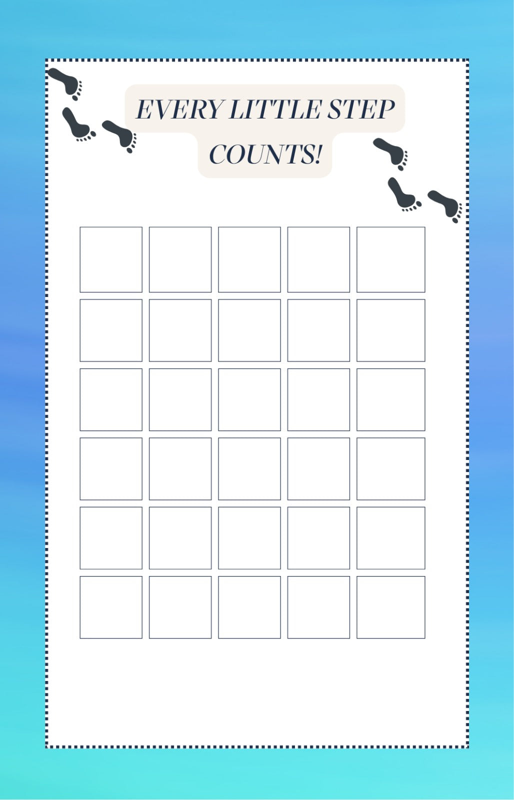 Individual Progress Sticker Charts