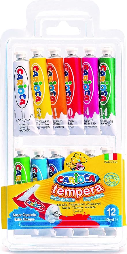 Carioca tempera gouache 12 tubes