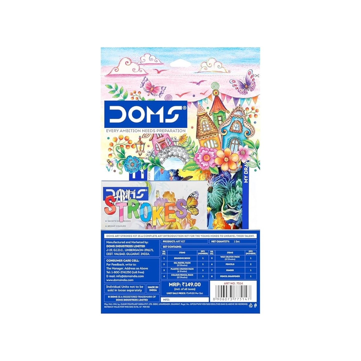 DOMS-Artsy Kit 8 Pieces