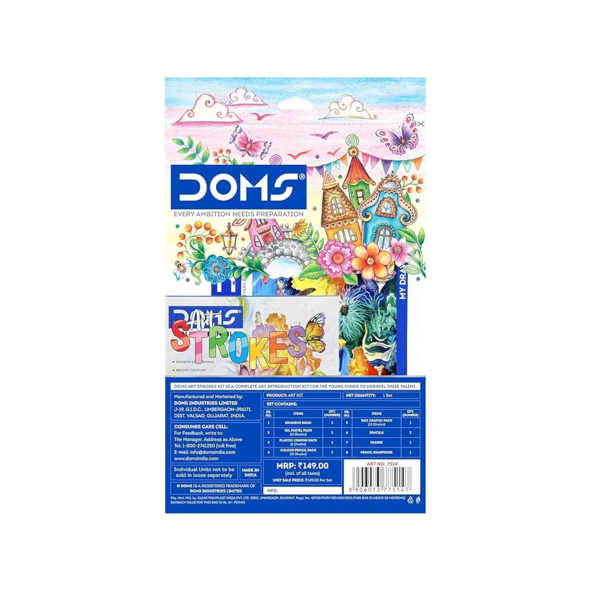 DOMS-Artsy Kit 8 Pieces