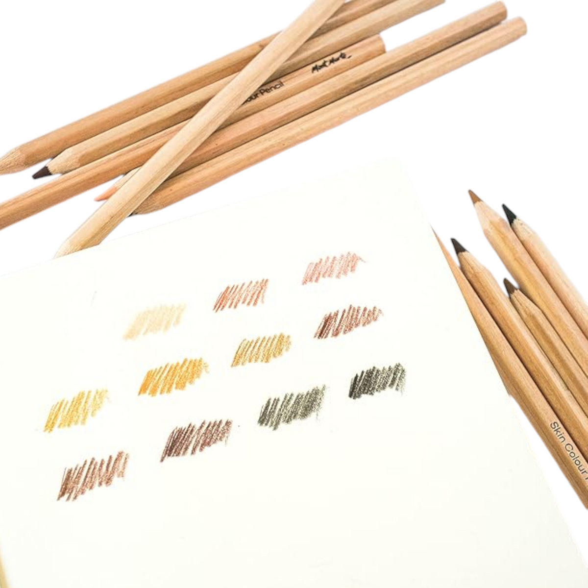 Mont Marte Skin Tone Colored Pencils Set - 12pc