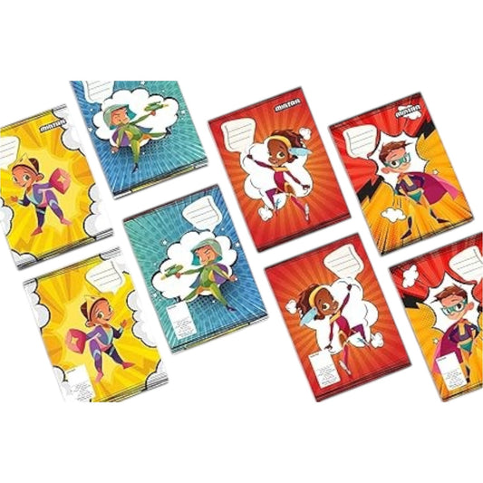 60 Sheets Big Squares Mintra Notebook ( Superheroes )