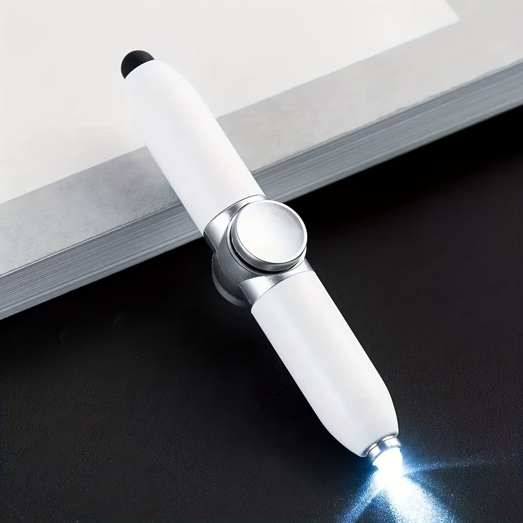 Rotating Fidget Spinner Ballpoint Pen with LED Light, - 1 Pen