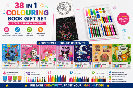 Smile Factory Color Pencil, Crayons, Water Color, Sketch Pen Art Set - (46 Pieces) (Copy)