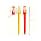 Elite Stationery House hourglass quicksand ballpoint pens in red and yellow with a 15cm length for holiday gifts