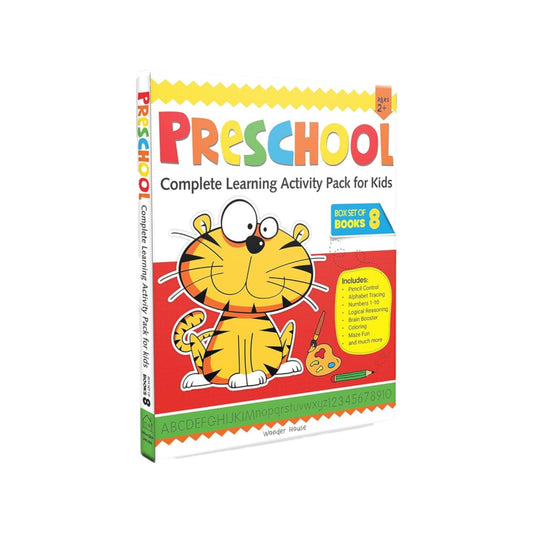 Preschool Complete Learning Activity Pack For Kids (Box Set of 8 Books)
