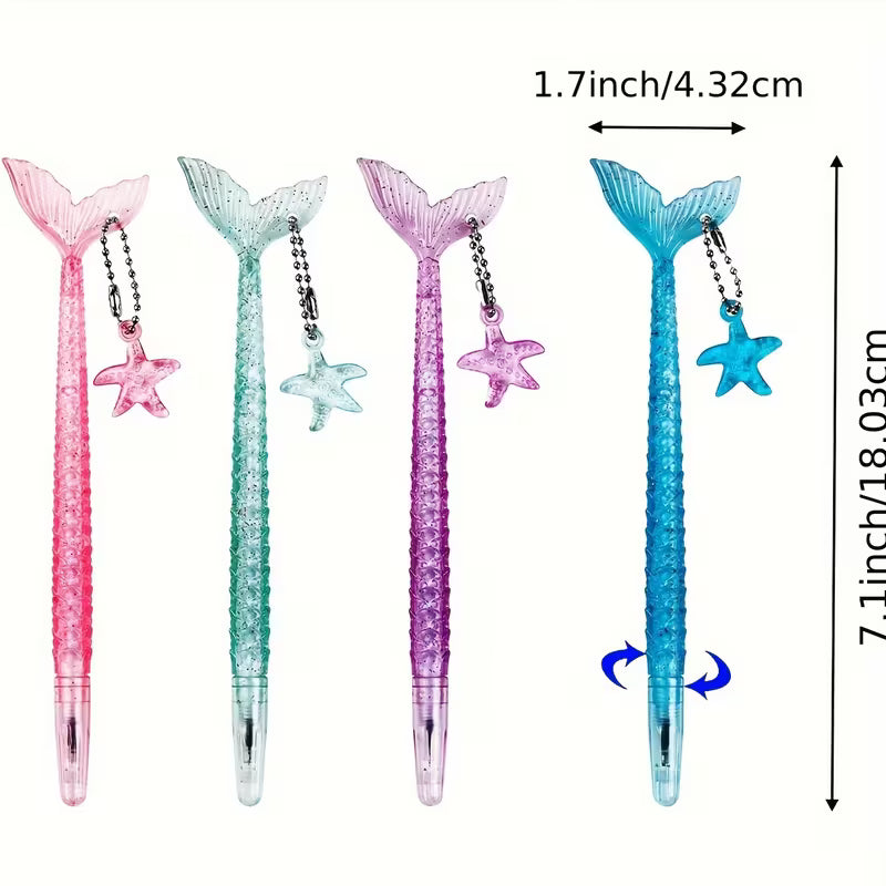 Mermaid Shape Rollerball Pen Fish Pens