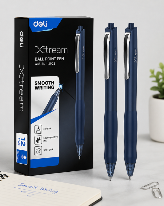 Deli Xtream Ball Point Pen (Q48-BL)