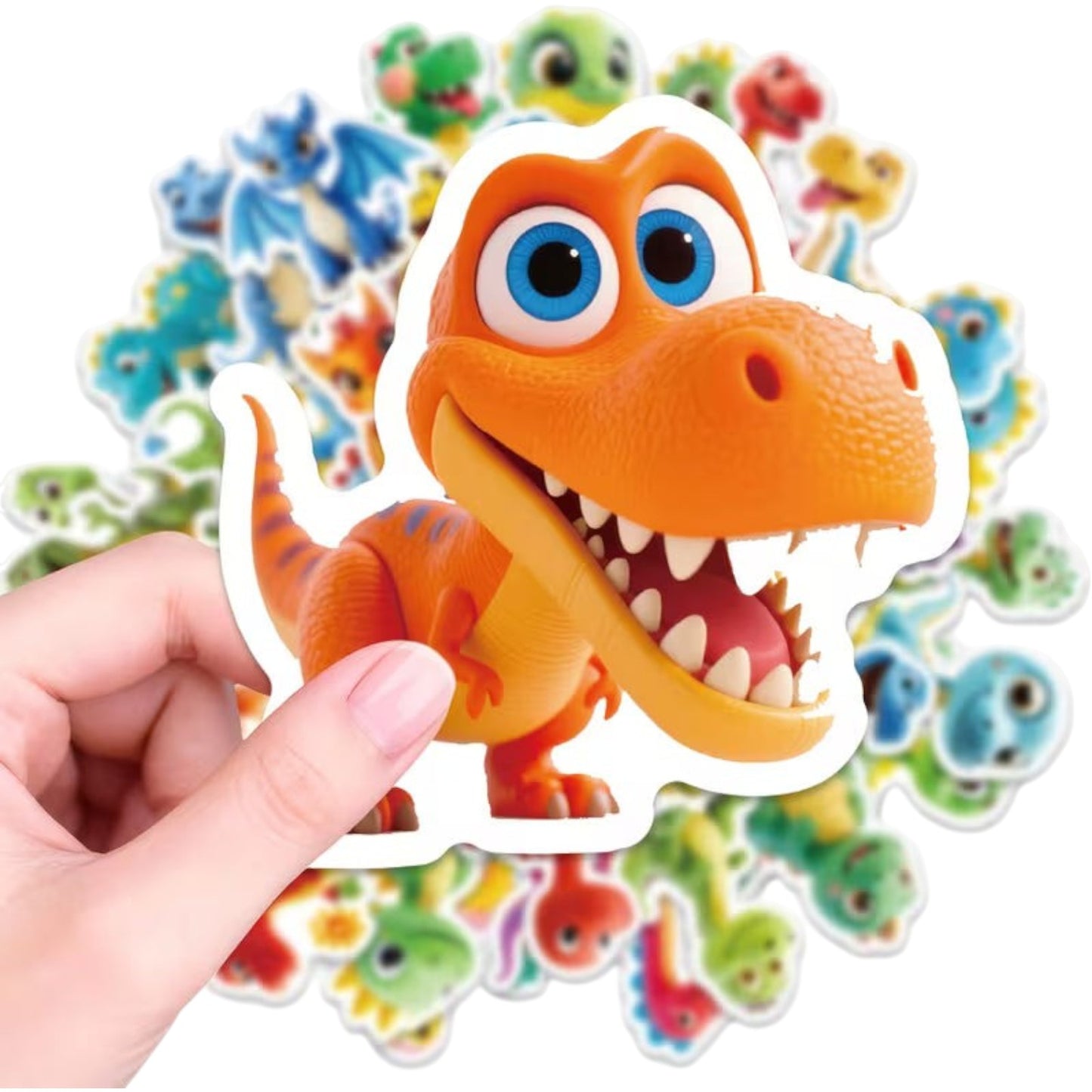 56 Dinosaur Stickers Animals Stickers - Removable, Non-Repetition Patterns 2