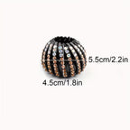 Simple Telescopic Hair Ties, High-End Sparkling Rhinestone Bird's Nest Bun Maker