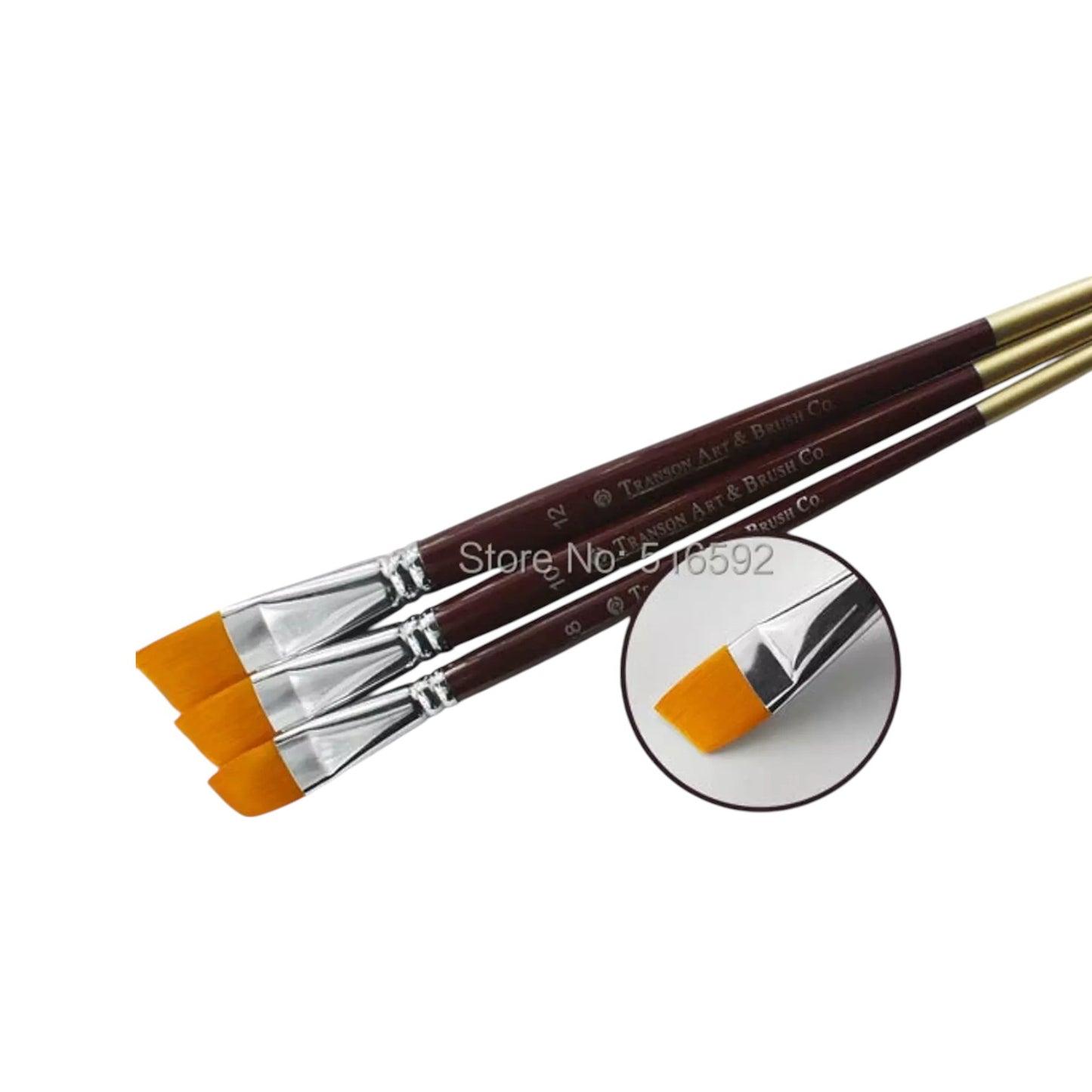 45° Angled Paintbrush (Various Sizes)