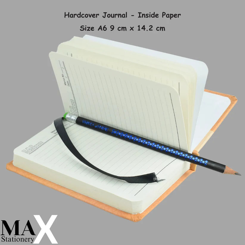 Hardcover Notebook – A6 – Lined – 100 Sheets