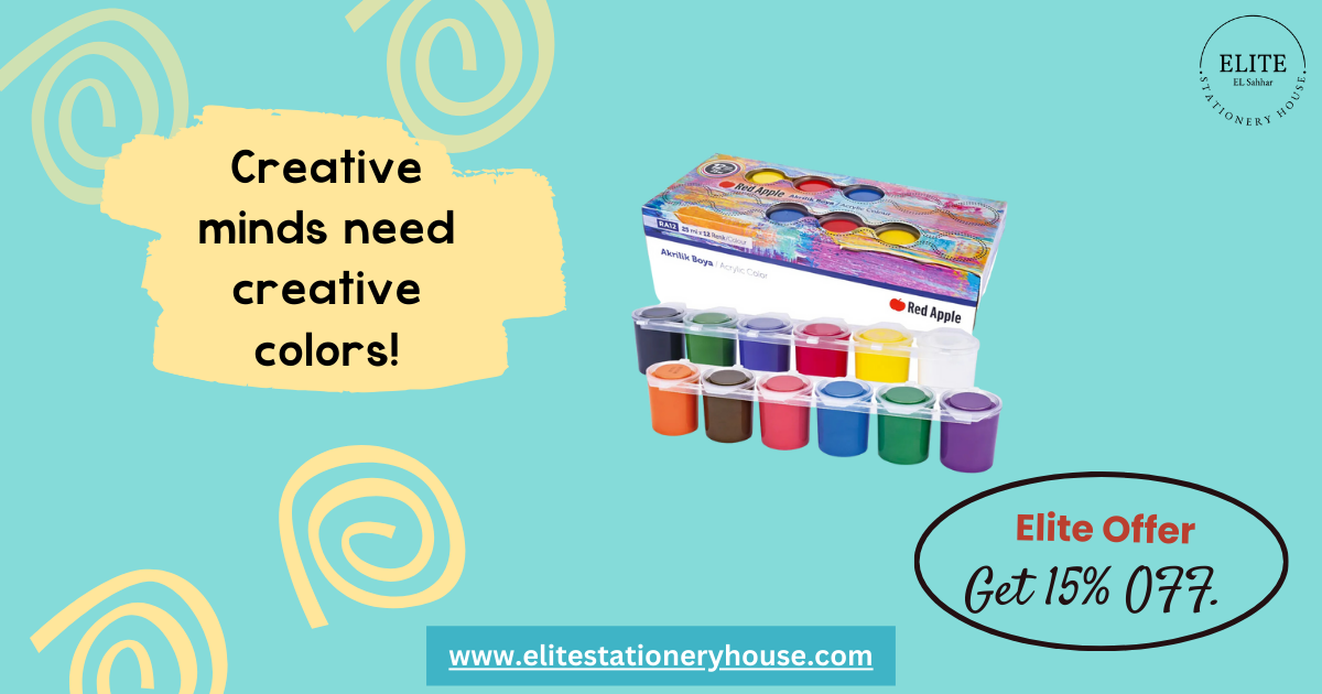 Red Apple Acrylic Paint (25m) 12  Colors