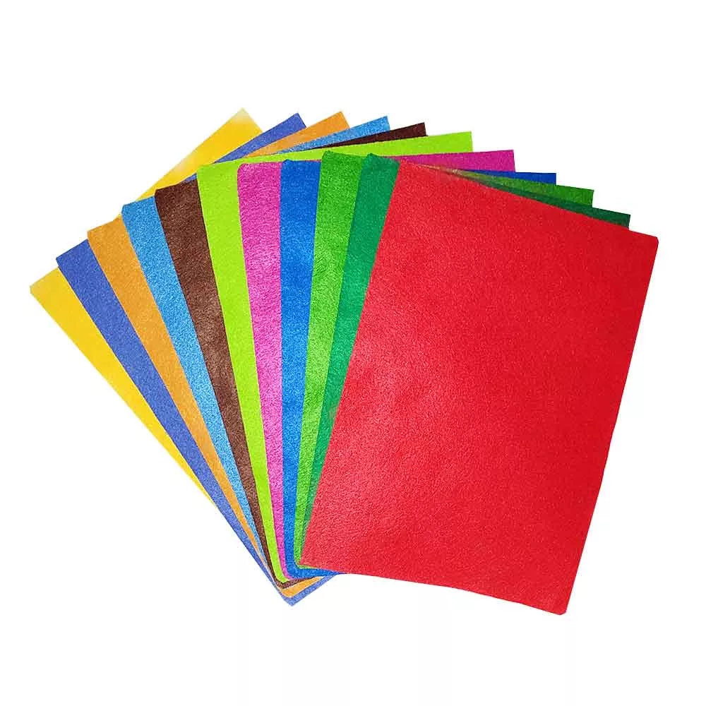 A4 DIY Felt Sheets-2mm-10pcs-Multicolor