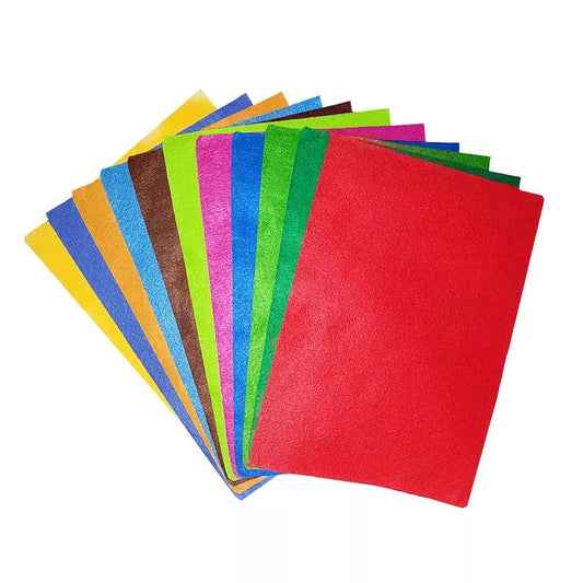 A4 DIY Felt Sheets-2mm-10pcs-Multicolor