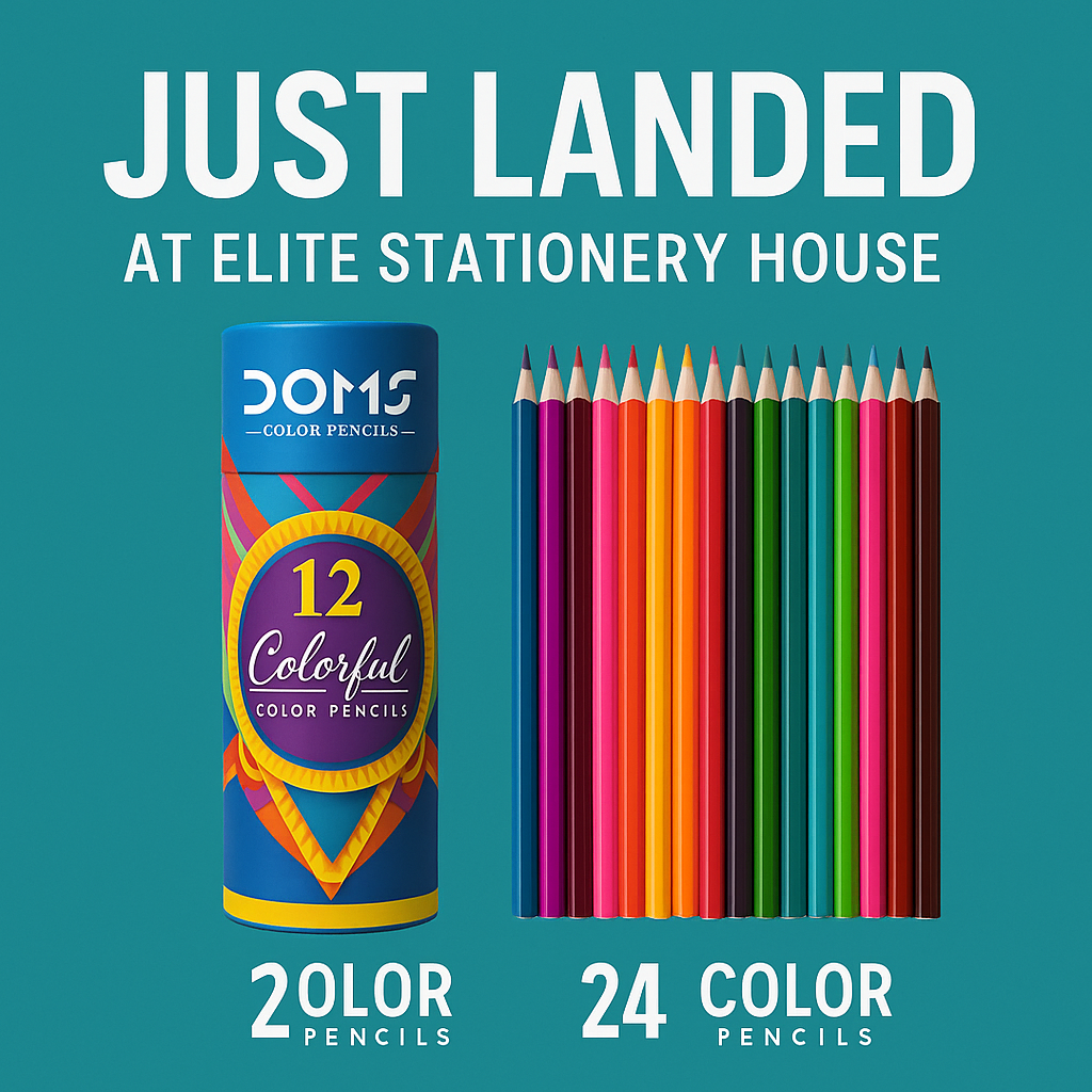 Doms Colors  Long Colors Pencils in a Round Tin Box