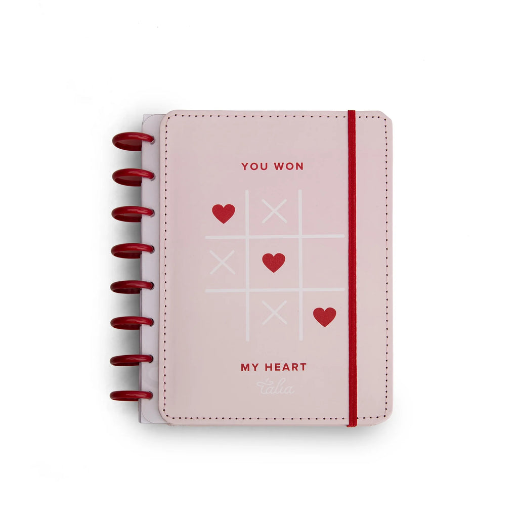 80 Printed Talia Hardcover Notebook-A5 Hearts