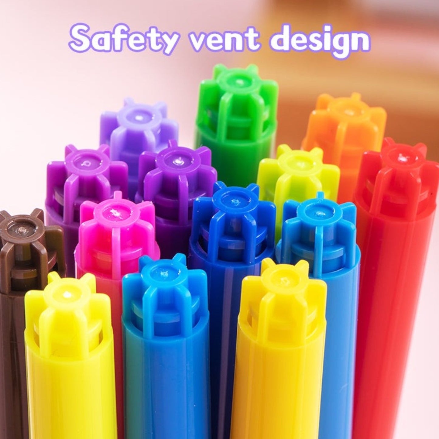 Deli C100 20 Felt Pen Washable Colors Pack Of 12/18/24 Colors 1.0 mm