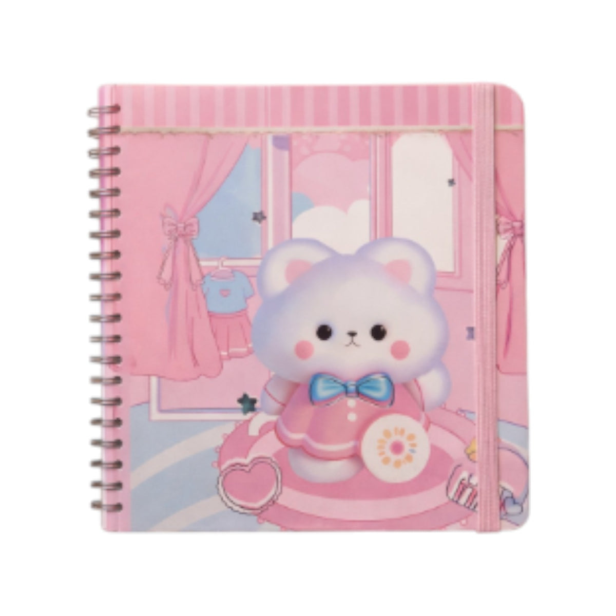 SIMBA B6 Hard Cover Spiral Notebook Ruled Cream Paper 80 Sheets Model 8600-1