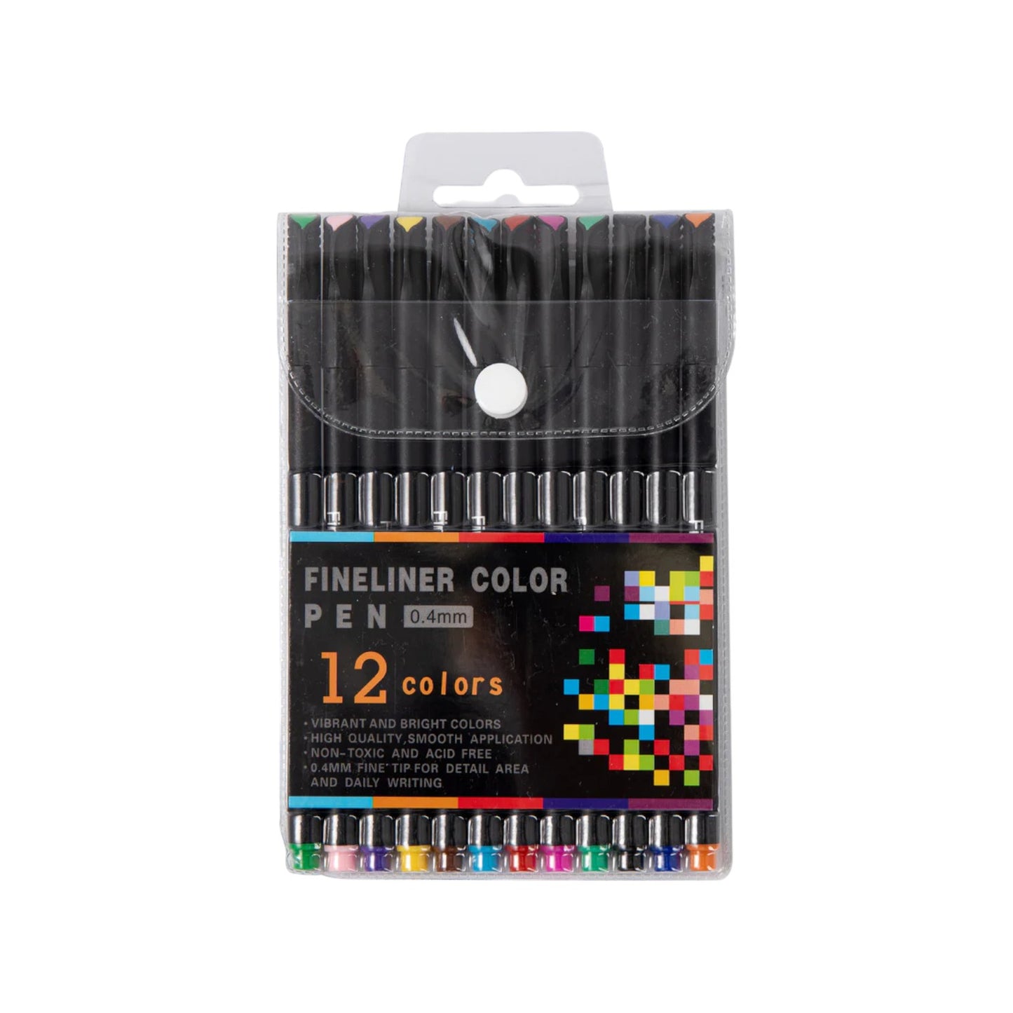 Fineliner Color Pen Set 0.4mm 12 & 24 Pens
