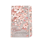 Elite Stationery House SIMBA B6 hard cover notebook with pink floral design and quote on a cream background