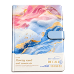 80 Sheets SIMBA A5 Hard Cover Magnetic Closure – Scroll and Mountain