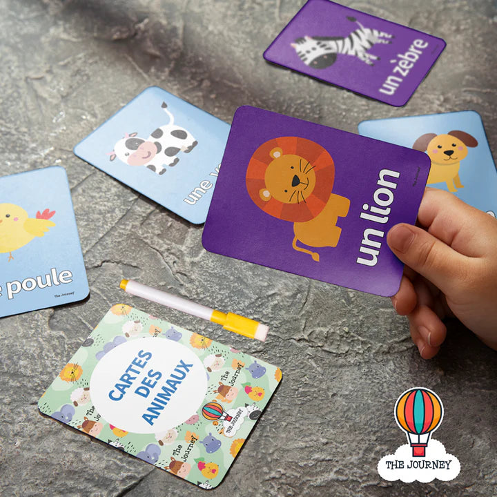 Animal Flashcards Set (4 Languages)
