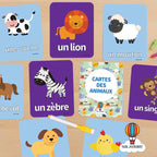 Animal Flashcards Set (4 Languages)