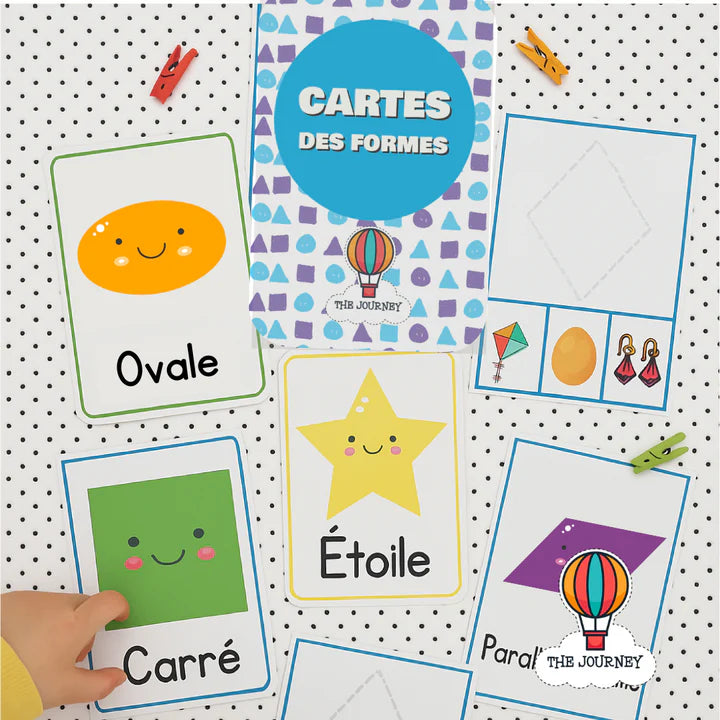 Shape Sort & Play Set (with Shape Flashcards) Available in 4 Languages